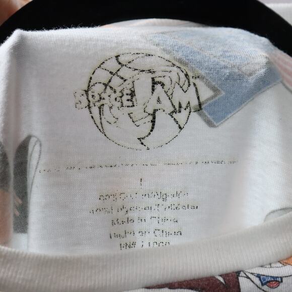 Vintage Space Jam All-Over Print T-Shirt – Size L – Looney Tunes x Monstars - Picture 6 of 6
